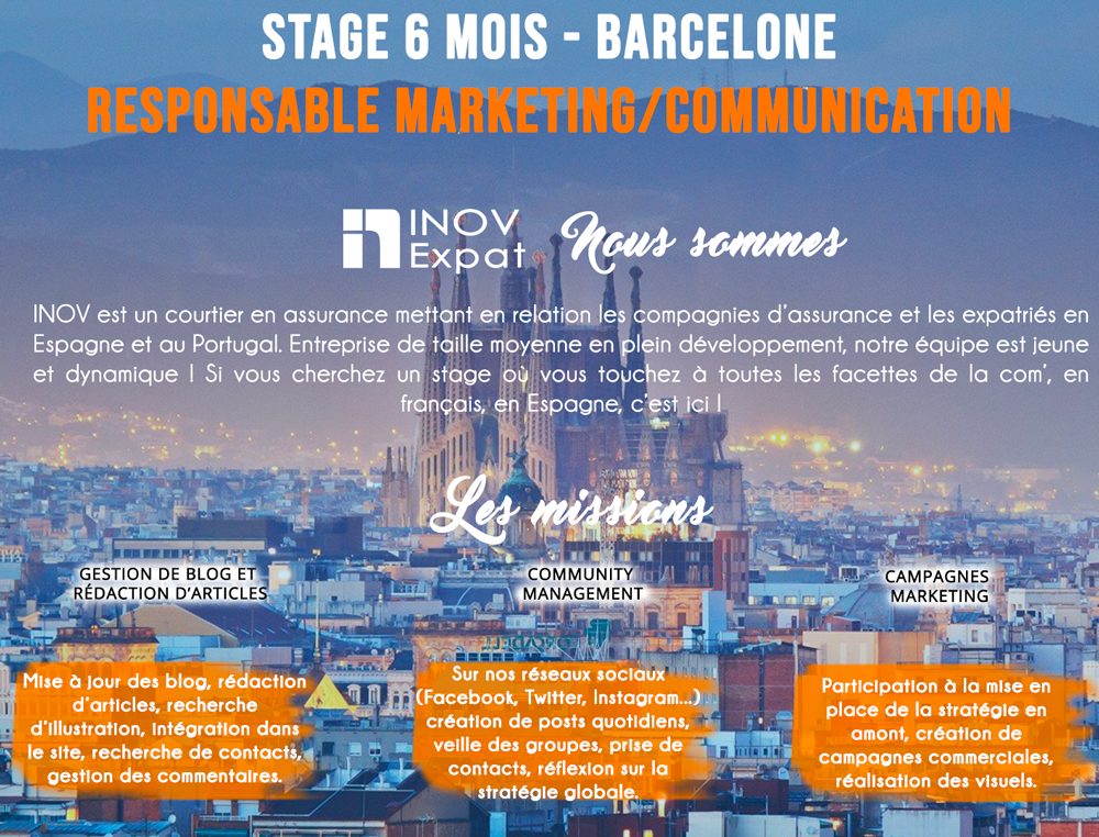 Stage Responsable Communication & Marketing : INOV recrute ! 2 Stage INOV Expat