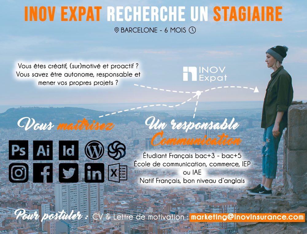 Stage Responsable Communication & Marketing : INOV recrute ! 3 INOV Expat recrute